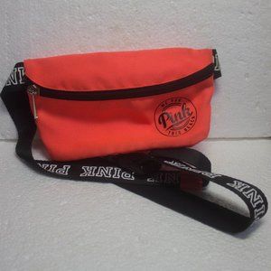Victoria’s Secret PINK We Run This Beach Neon Orange Flat Fanny Pack